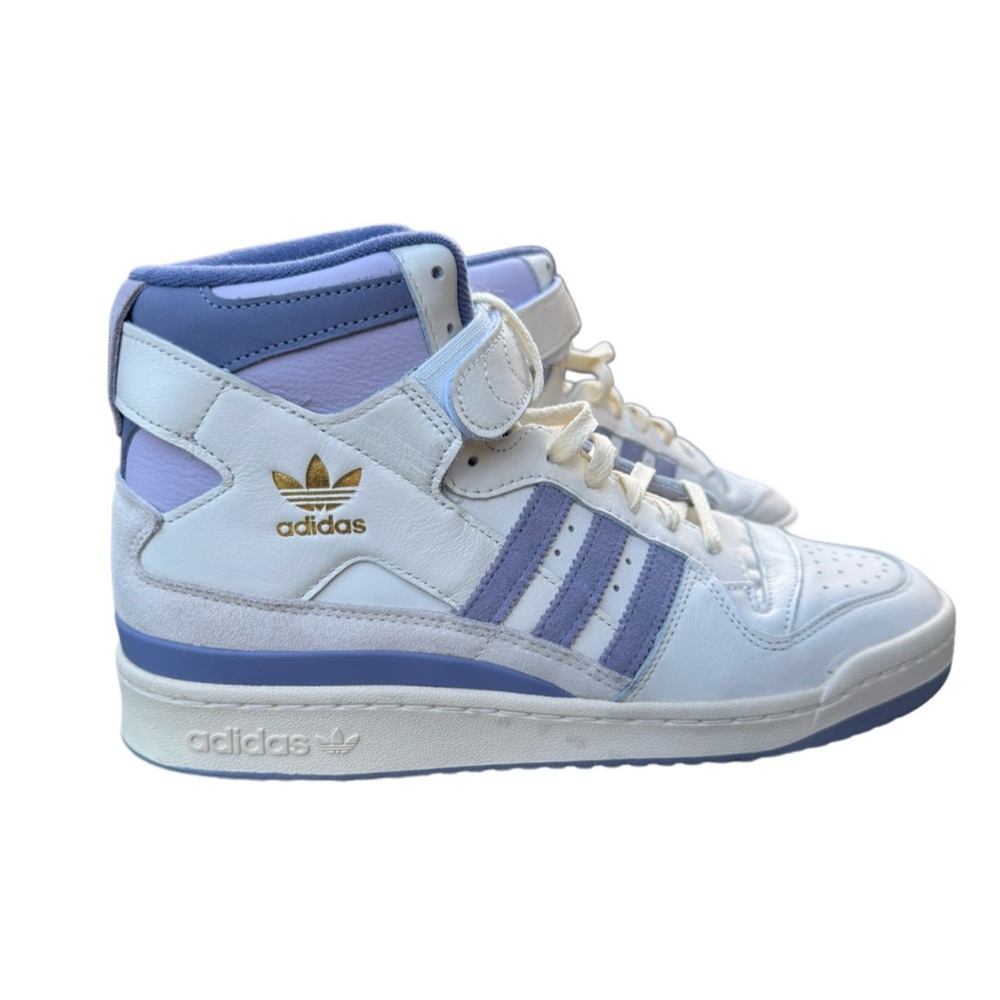 Adidas Cream and Blue Sneakers